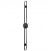 Long Striped Black Wall Clock